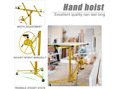 Drywall Panel Lifter 16FT Heavy Duty Plasterboard Hoist Drywall