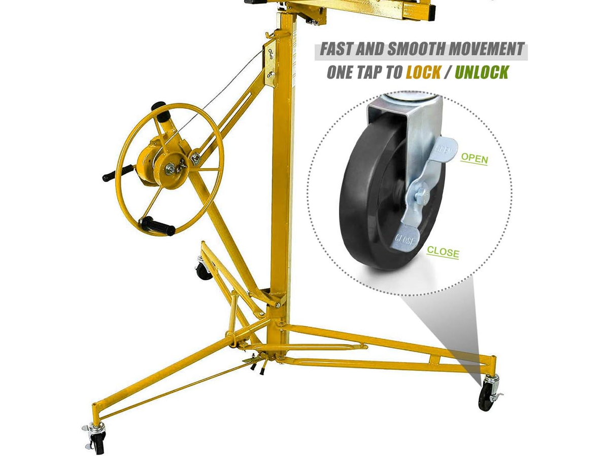 Drywall Panel Lifter 16FT Heavy Duty Plasterboard Hoist Drywall