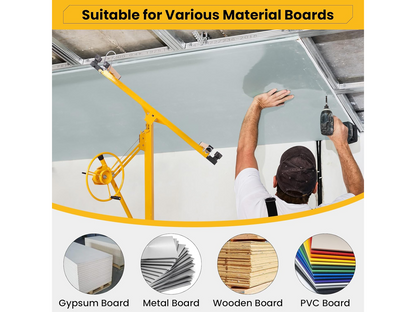 Drywall Panel Lifter 16FT Heavy Duty Plasterboard Hoist Drywall