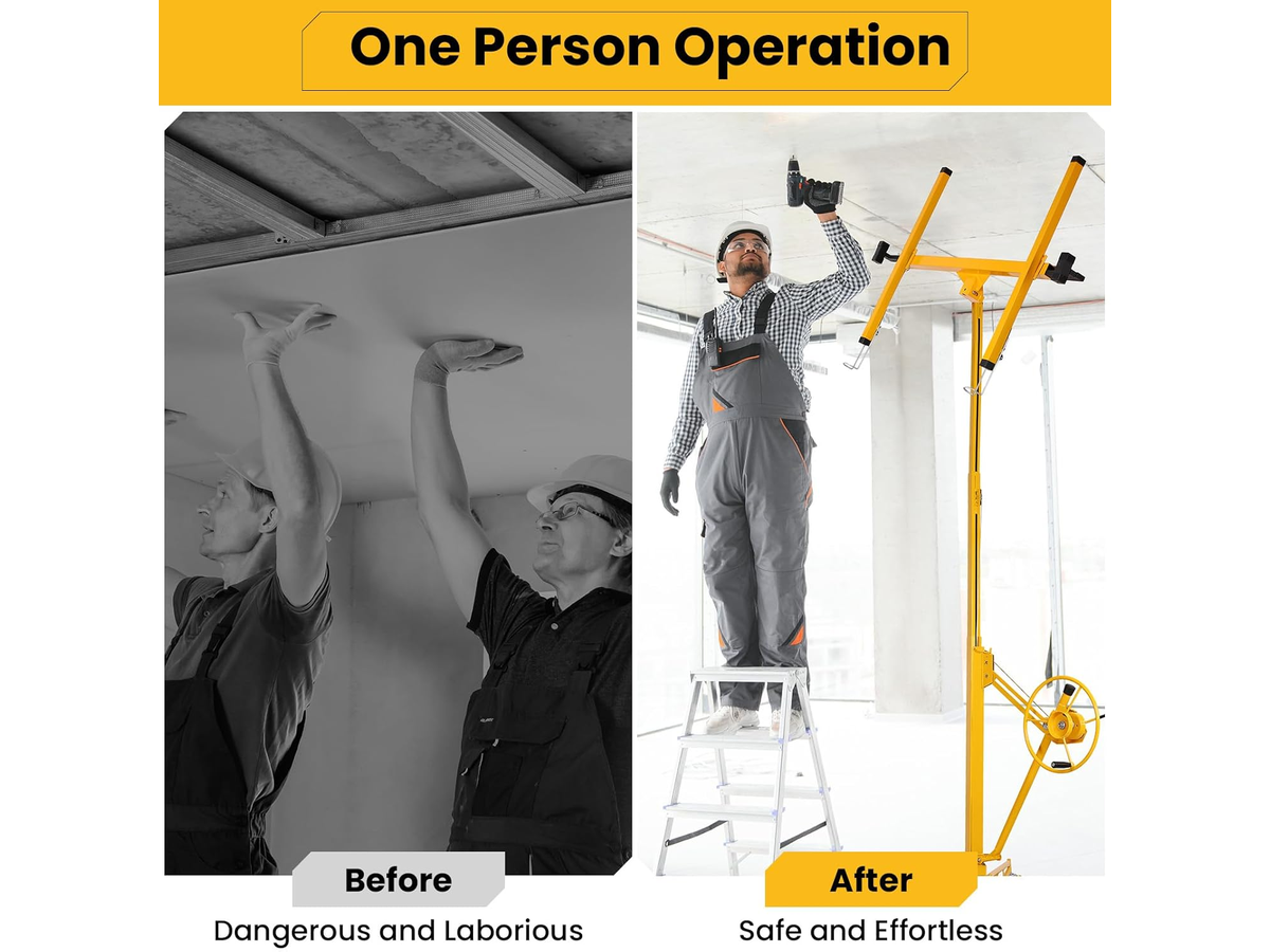 Drywall Panel Lifter 16FT Heavy Duty Plasterboard Hoist Drywall