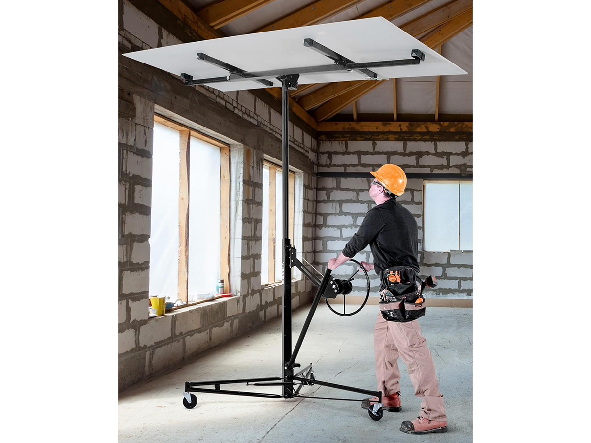 4.7M Drywall Panel Lifter 16FT Heavy Duty Plasterboard Hoist Drywall