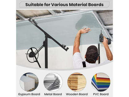 4.7M Drywall Panel Lifter 16FT Heavy Duty Plasterboard Hoist Drywall