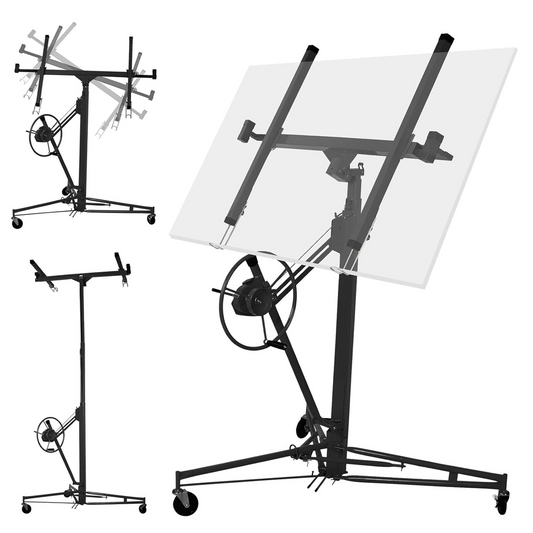 4.7M Drywall Panel Lifter 16FT Heavy Duty Plasterboard Hoist Drywall