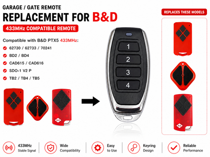 B&D Tri Tran Garage Door Remote