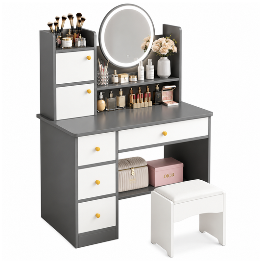 Dressing Table with LED Mirror
