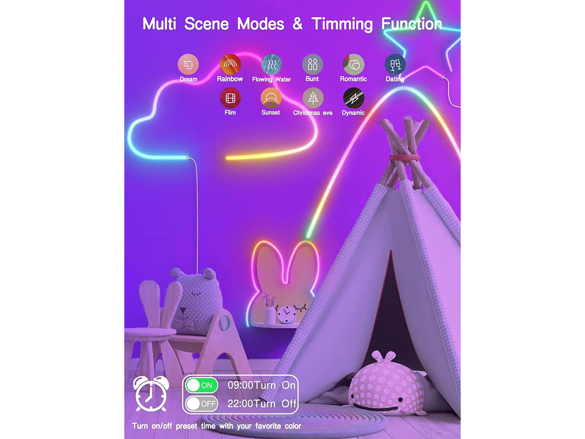 5M RGB Neon Lights Strip Lights