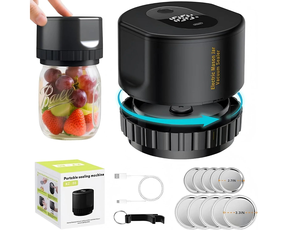 Electric Jar Vacuum Sealing Machine Kit