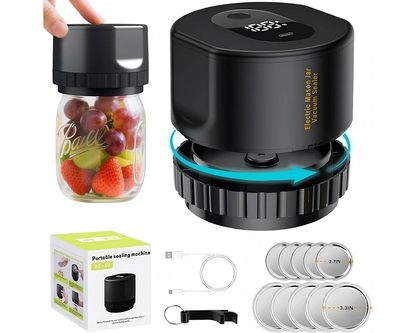 Electric Jar Vacuum Sealing Machine Kit