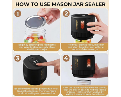 Electric Jar Vacuum Sealing Machine Kit