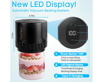 Electric Jar Vacuum Sealing Machine Kit
