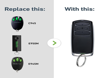 E960M Garage Door Remote Merlin+ 2.0 Replacement Garage Door Remote