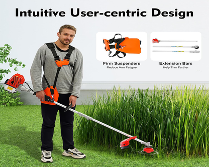 Petrol Garden Multi Tool 5 in 1 Grass Trimming and Cutting Set
