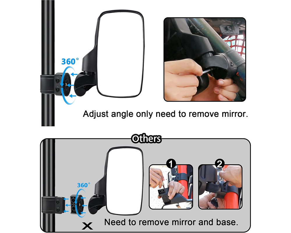 Side Mirrors for UTV ATV