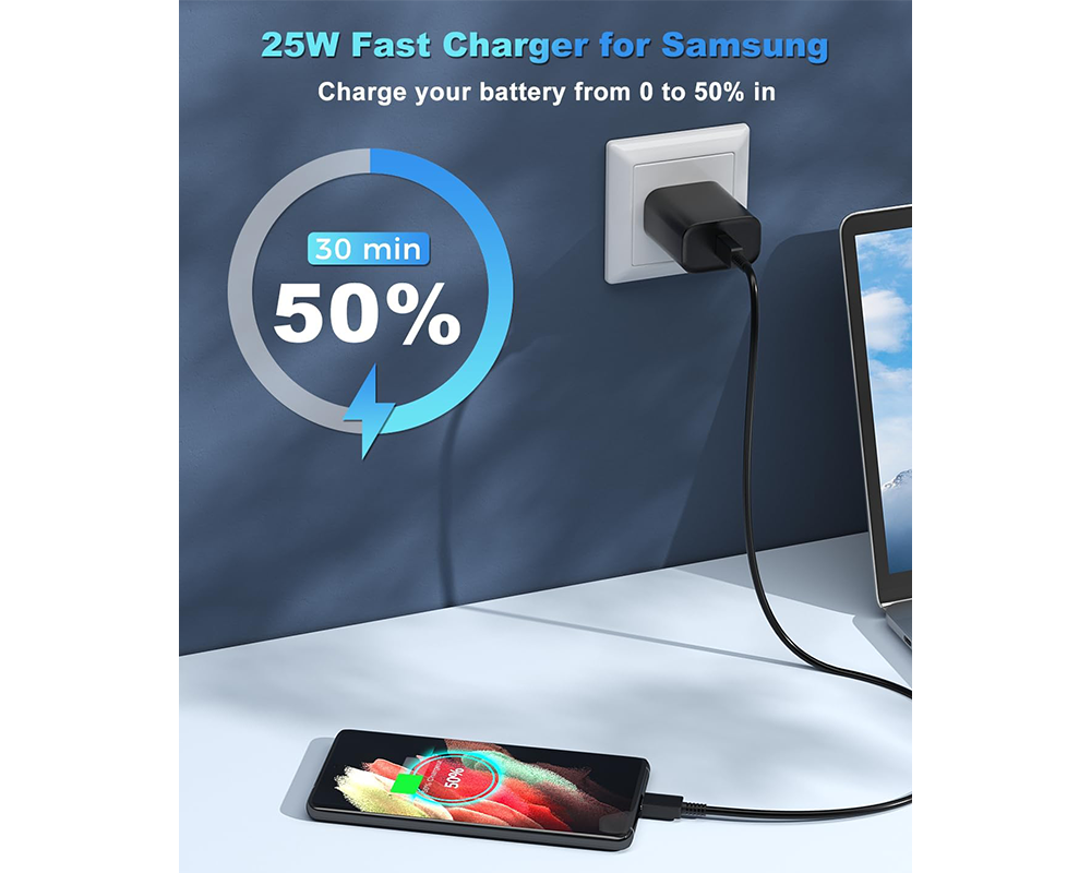 25W USB C Fast Charger for Samsung
