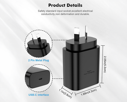 25W USB C Fast Charger for Samsung