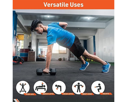 5KG Hex Dumbbells Rubber Encased Fitness Weights Pair
