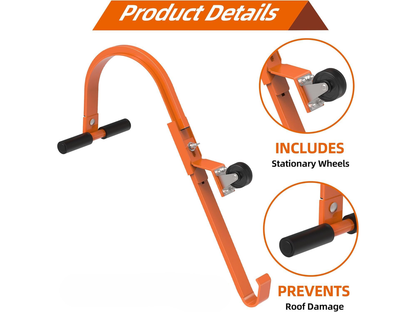 2 PCS Ladder Roof Hook with Wheel
