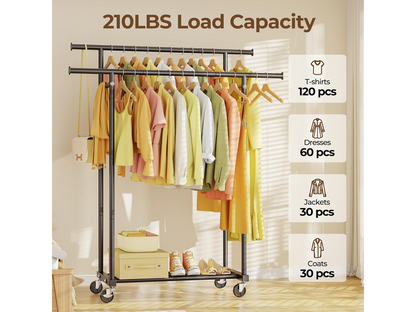 Double Rods Clothes Rack