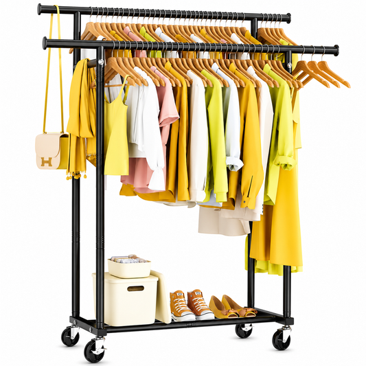 Double Rods Clothes Rack