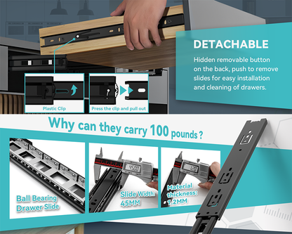 Drawer Slides Runner 14 Inch