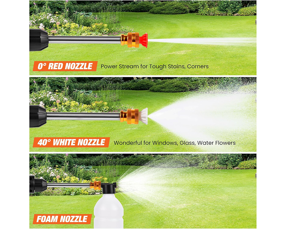 Rechargeable High Pressure Washer Gun Kit