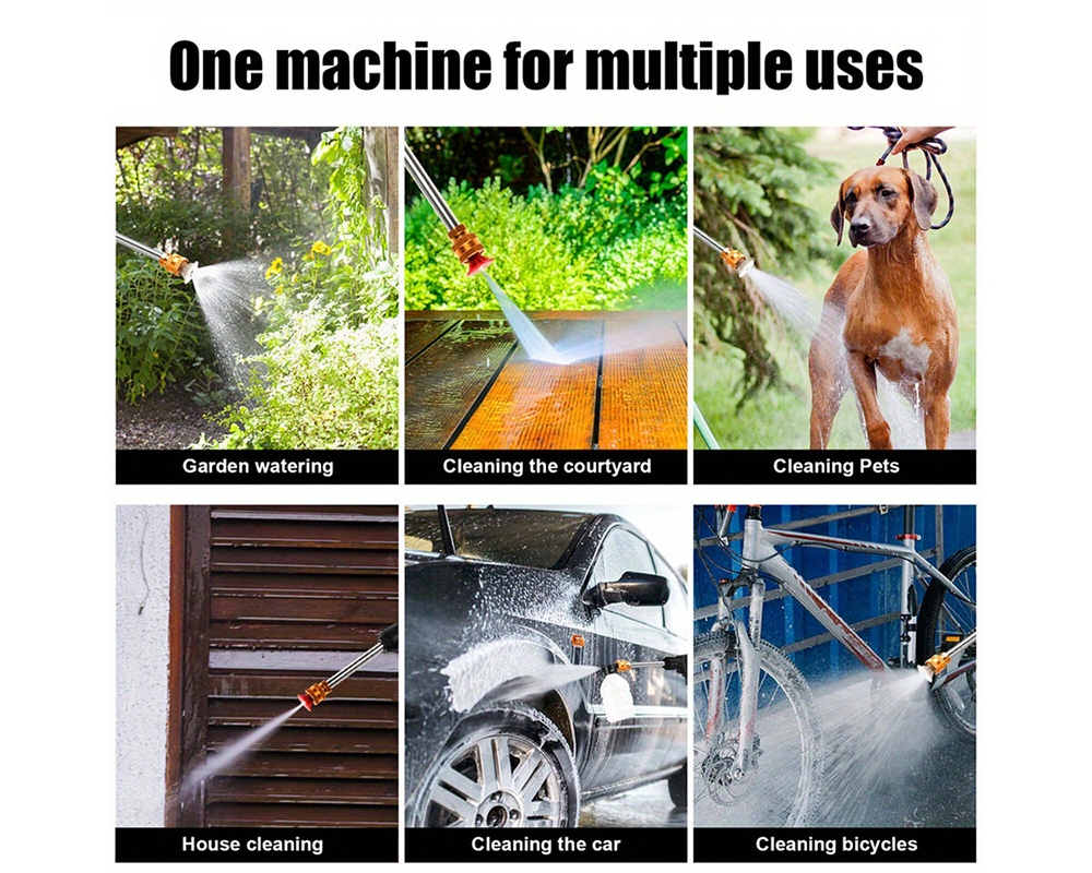 Rechargeable High Pressure Washer Gun Kit