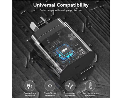 Samsung 25W Fast Charger With Type C Cable Replacement
