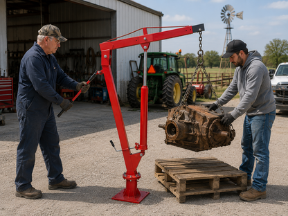 Engine Hoist Crane 900Kg Swivel Base Hydraulic Lifting Deck Hoist