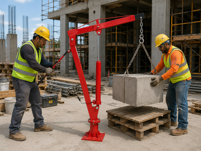 Engine Hoist Crane 900Kg Swivel Base Hydraulic Lifting Deck Hoist