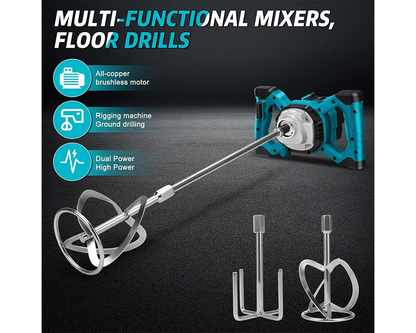 Cordless Paint Mixer Makita 21V Compatible
