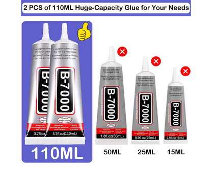 B7000 Glue for Phone Repair Adhesive Craft Kit 2 x 110ml