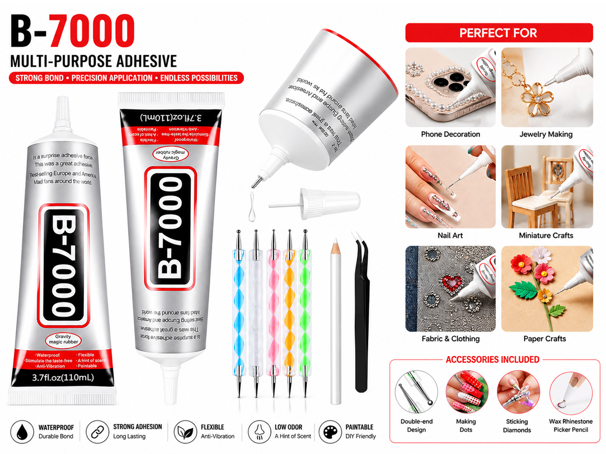 B7000 Glue for Phone Repair Adhesive Craft Kit 2 x 110ml