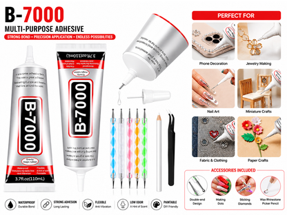 B7000 Glue for Phone Repair Adhesive Craft Kit 2 x 110ml