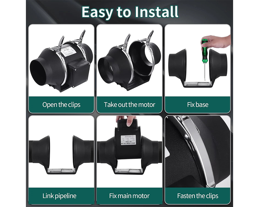 Inline Extractor Fan Exhaust Duct 150MM
