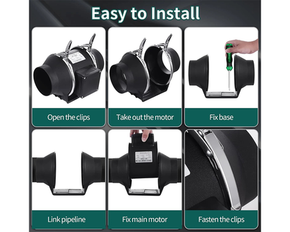 Inline Extractor Fan Exhaust Duct 150MM