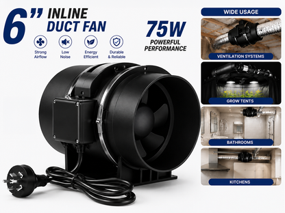 Inline Extractor Fan Exhaust Duct 150MM