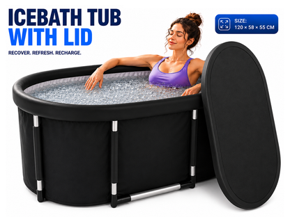 Portable Ice Bath Tub With Lid