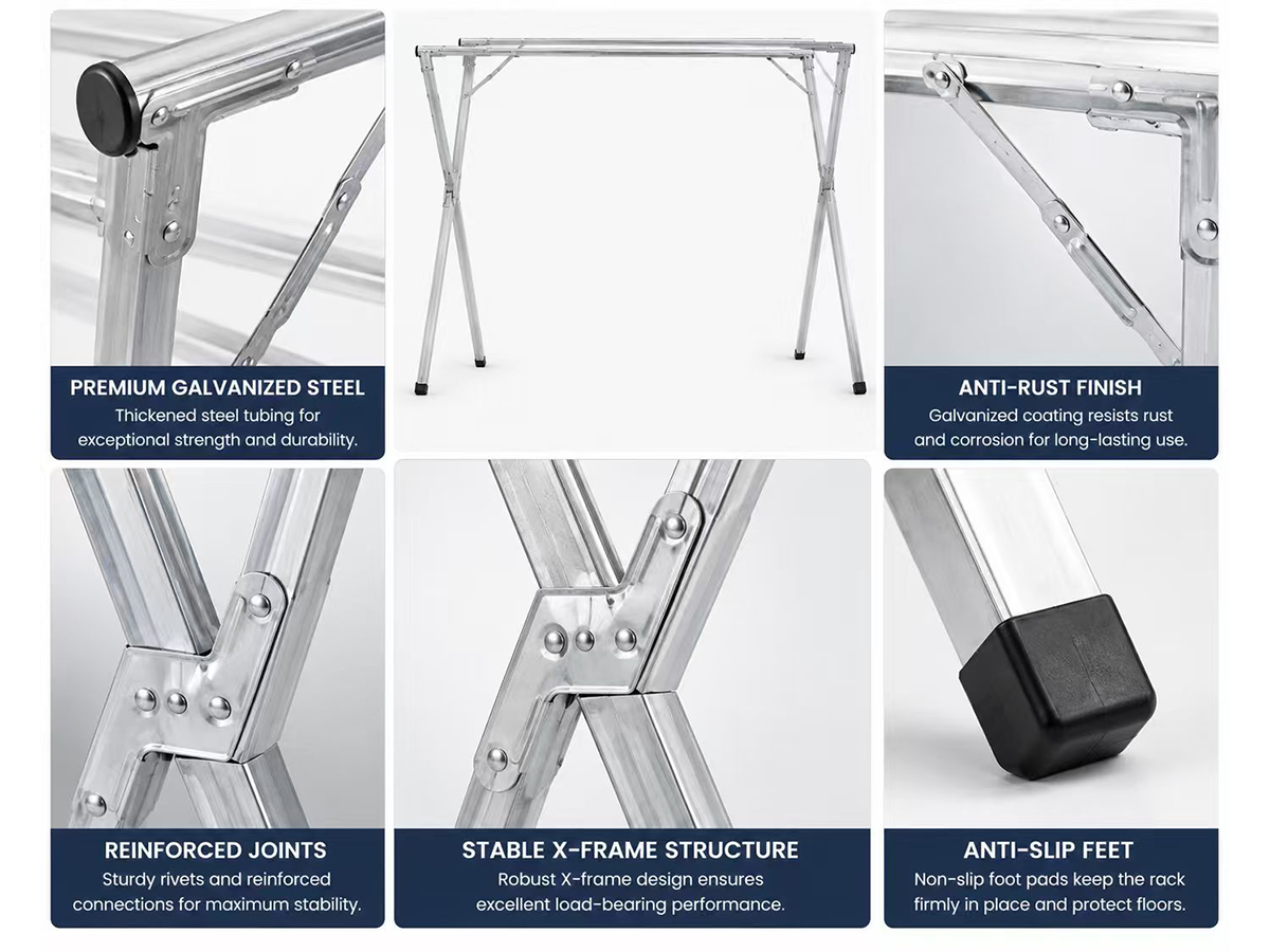 Foldable Clothes Drying Rack