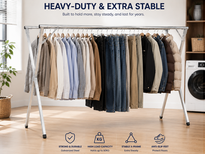 Foldable Clothes Drying Rack