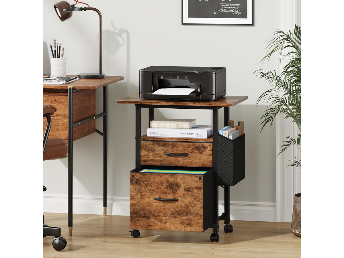 2 Drawer File Cabinet Mobile Filing Cabinet