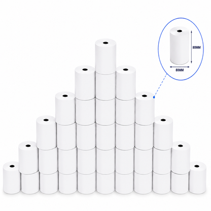 50PCS EFTPOS Thermal Paper Rolls 80MM