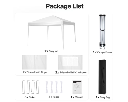 Foldable Outdoor Pop Up Gazebo 3x3M