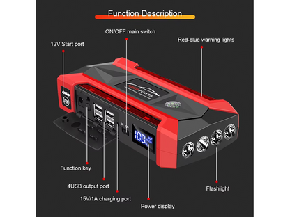 Portable Car Jump Starter Emergency Power Bank