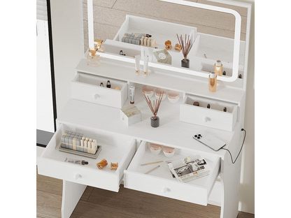 Dressing Table – 80CM Dressing Table with Mirror LED Lights