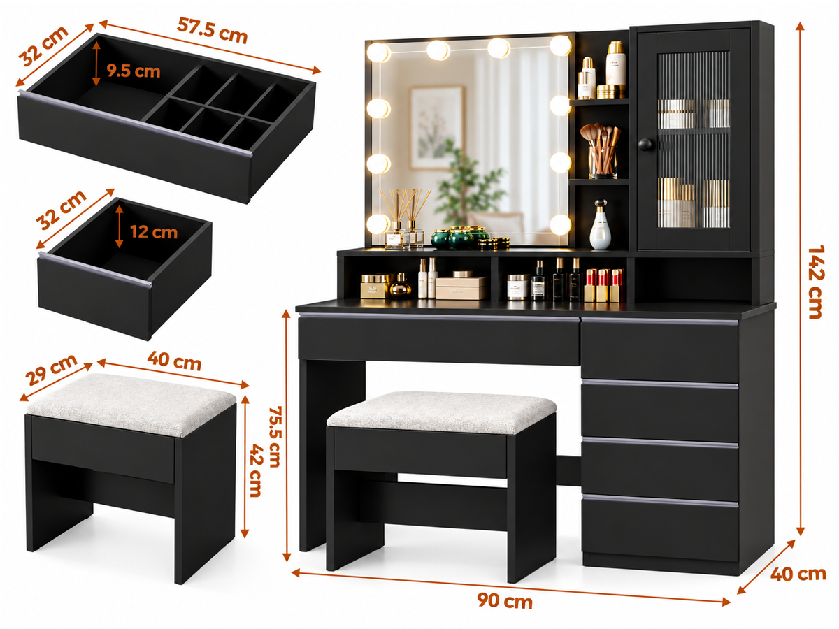 Dressing Table With Mirror