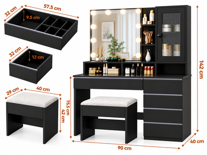 Dressing Table With Mirror