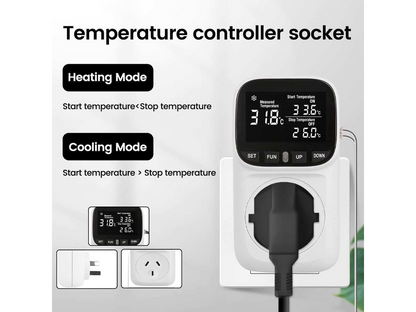 Smart Thermostat Plug with Timer Digital Temperature Controller