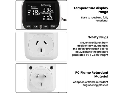 Smart Thermostat Plug with Timer Digital Temperature Controller