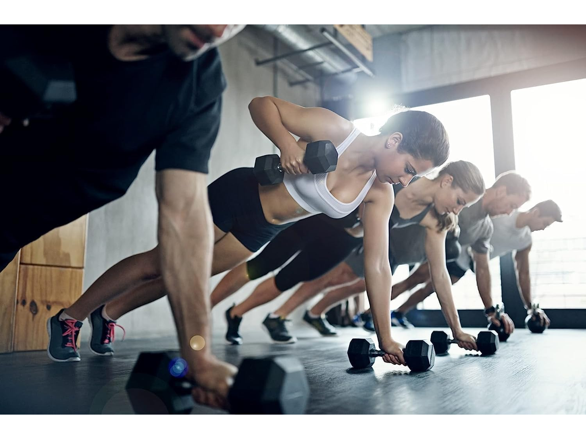 15kg Rubber Hex Dumbbell