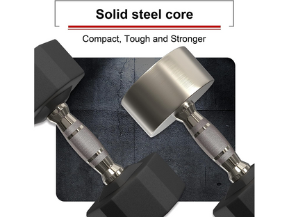 Dumbbell Set 2 x 15kg Hex Weights